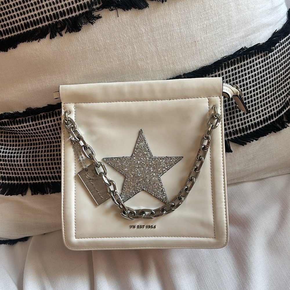 Vintage Havana Cream Star Chain Clutch